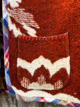 Load image into Gallery viewer, One-of-a-Kind: Ukrainian Floral Wool Blanket Cropped Vest (XS-S)
