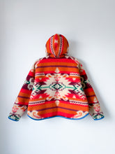 Load image into Gallery viewer, One-of-a-Kind: Deadstock Southwestern Blanket Hooded Flora Jacket (M)
