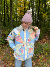 Load image into Gallery viewer, One-of-a-Kind: Rocky Road to Kansas Flora Jacket (L)
