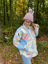 Load image into Gallery viewer, One-of-a-Kind: Rocky Road to Kansas Flora Jacket (L)
