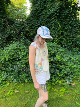 Load image into Gallery viewer, One-of-a-Kind: Feedsack Floral Shoofly Turnaround Tank (M)
