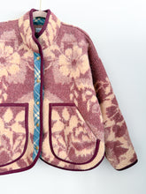 Load image into Gallery viewer, One-of-a-Kind: Dusty Mauve Floral Ukrainian Blanket Flora Jacket (M)

