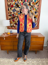 Load image into Gallery viewer, One-of-a-Kind: Geometric Ukrainian Blanket Vest (XS-M)
