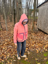 Load image into Gallery viewer, One-of-a-Kind: Hudson Bay Wool Blanket Hooded Flora Jacket (L)
