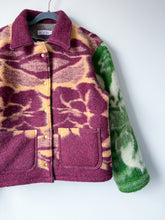 Load image into Gallery viewer, One-of-a-Kind: Colorblock Floral Blanket Field Jacket (M)
