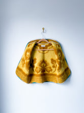 Load image into Gallery viewer, One-of-a-Kind: Ochre Floral Wool Blanket Vest (XS-M)
