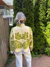 Load image into Gallery viewer, One-of-a-Kind: Green Ukrainian Blanket Flora Jacket (S)
