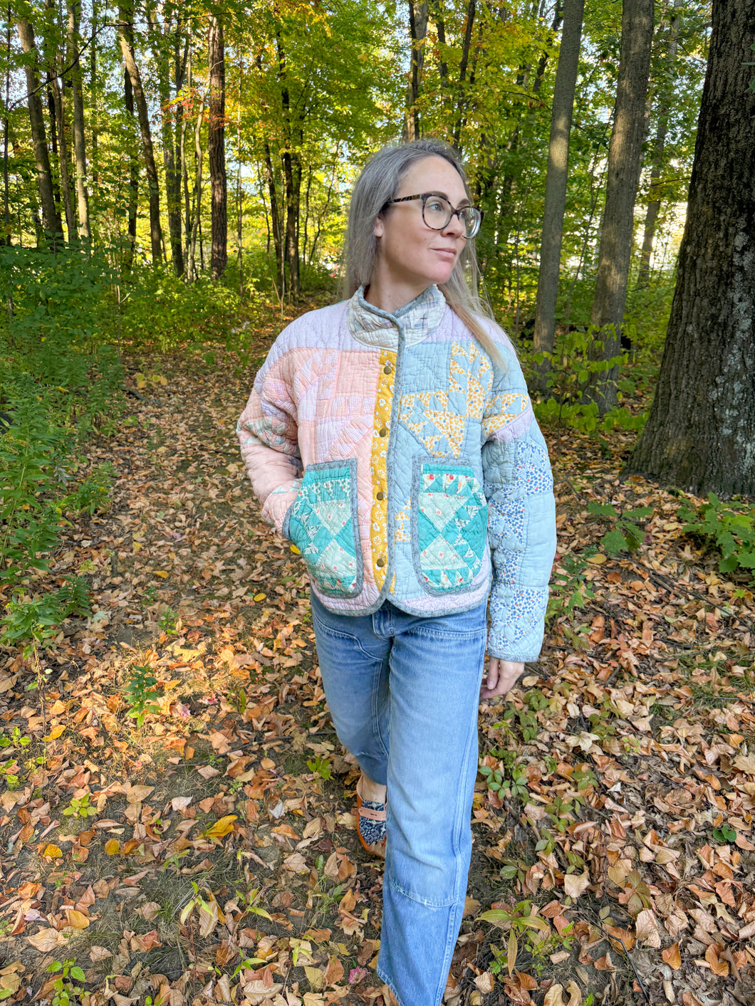 One-of-a-Kind: Feathered Star Flora Jacket (S)