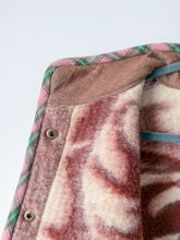 Load image into Gallery viewer, One-of-a-Kind: Chocolate Floral Ukrainian Blanket Flora Jacket (L)

