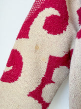 Load image into Gallery viewer, One-of-a-Kind: Fuchsia Floral Ukrainian Blanket Flora Jacket (S)

