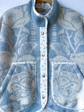 Load image into Gallery viewer, One-of-a-Kind: Orr Health Blue Wool Blanket Flora Jacket (M)
