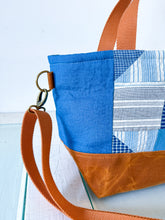 Load image into Gallery viewer, One-of-a-Kind: Churn Dash Patch Project Bag (with detachable strap)
