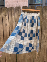 Load image into Gallery viewer, One-of-a-Kind: Nine Patch Quilt Top Skirt (L)
