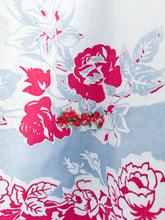 Load image into Gallery viewer, One-of-a-Kind: Vintage Red Floral Tablecloth Shaftsbury Shirt (S)
