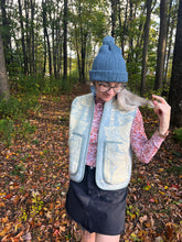 Load image into Gallery viewer, One-of-a-Kind: Golden Dawn Vintage Wool Blanket Vest (XS-M)
