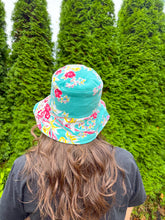Load image into Gallery viewer, One-of-a-Kind: Vintage Floral Tablecloth Bucket Hat (Adult S/M)
