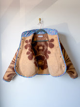 Load image into Gallery viewer, One-of-a-Kind: Chocolate Florals Ukrainian Blanket Flora Jacket (XS)
