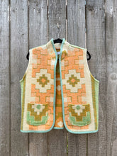Load image into Gallery viewer, One-of-a-Kind: Geometric Vintage Blanket Vest (M)
