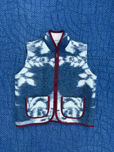 Load image into Gallery viewer, One-of-a-Kind: Sapphire Floral Vintage Blanket Vest (XS-M)
