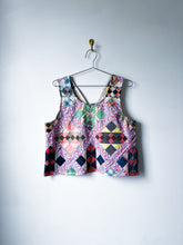 Load image into Gallery viewer, One-of-a-Kind: Arkansas Crossroads QUILT TOP Turnaround Tank (M)
