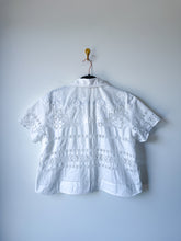 Load image into Gallery viewer, One-of-a-Kind: Antique lace and embroidered Shaftsbury Shirt (S)
