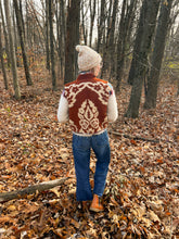 Load image into Gallery viewer, One-of-a-Kind: Ukrainian Floral Wool Blanket Cropped Vest (XS-S)
