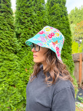 Load image into Gallery viewer, One-of-a-Kind: Vintage Floral Tablecloth Bucket Hat (Adult S/M)
