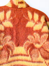 Load image into Gallery viewer, One-of-a-Kind: Chestnut Fall Florals Ukrainian Blanket Flora Jacket (M)
