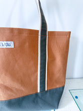 Load image into Gallery viewer, One-of-a-Kind: 19th Century Indigo Triangle Boat Tote
