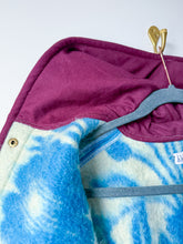 Load image into Gallery viewer, One-of-a-Kind: Blue Floral Ukrainian Blanket Hooded Flora Jacket (S)
