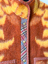 Load image into Gallery viewer, One-of-a-Kind: Chestnut Fall Florals Ukrainian Blanket Flora Jacket (M)
