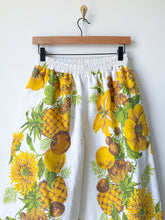 Load image into Gallery viewer, One-of-a-Kind: Vintage Pineapple Tablecloth Easy Pant (S/M)
