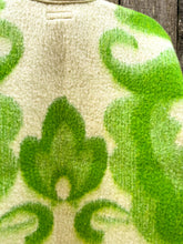 Load image into Gallery viewer, One-of-a-Kind: Green Apple Ukrainian Blanket Flora Jacket (L)
