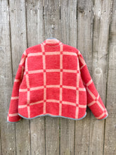 Load image into Gallery viewer, One-of-a-Kind: Gridline Vintage Wool Blanket Flora Jacket (M)
