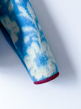 Load image into Gallery viewer, One-of-a-Kind: Blue Floral Ukrainian Blanket Hooded Flora Jacket (S)
