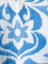 Load image into Gallery viewer, One-of-a-Kind: Blue Floral Ukrainian Blanket Flora Jacket (S)
