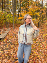 Load image into Gallery viewer, One-of-a-Kind: Golden Dawn Wool Blanket Flora Jacket (S)
