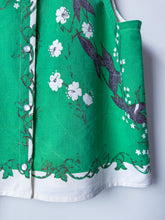 Load image into Gallery viewer, One-of-a-Kind: Vintage Floral Tablecloth Pearl Snap Tank (M)
