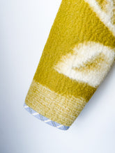 Load image into Gallery viewer, One-of-a-Kind: Celery Floral Wool Ukrainian Blanket Flora Jacket (L)
