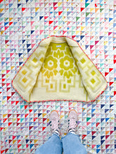 Load image into Gallery viewer, One-of-a-Kind: Celery Floral Ukrainian Blanket Vest (L/XL)

