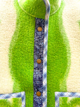 Load image into Gallery viewer, One-of-a-Kind: Green Apple Ukrainian Blanket Flora Jacket (L)
