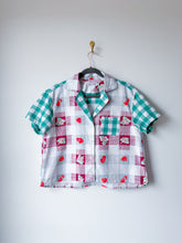 Load image into Gallery viewer, One-of-a-Kind: Vintage Picnic Tablecloth Mashup Shaftsbury Shirt (S)
