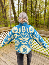 Load image into Gallery viewer, One-of-a-Kind: Folk Floral Ukrainian Blanket Flora Jacket (M)

