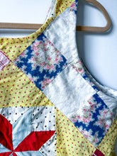 Load image into Gallery viewer, One-of-a-Kind: Eight Point Star and a Nine Patch Quilt Top Turnaround Tank (S)
