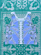 Load image into Gallery viewer, One-of-a-Kind: Hollyhock Vintage Tablecloth Pearl Snap Tank (S)

