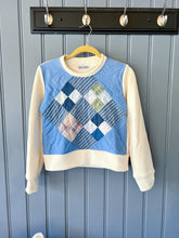 Load image into Gallery viewer, One-of-a-Kind: Four in a 9 Patch French Terry Pullover (XS/S)
