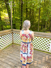 Load image into Gallery viewer, One-of-a-Kind: Vintage Tulip Tablecloth Turnaround Dress (S/M)
