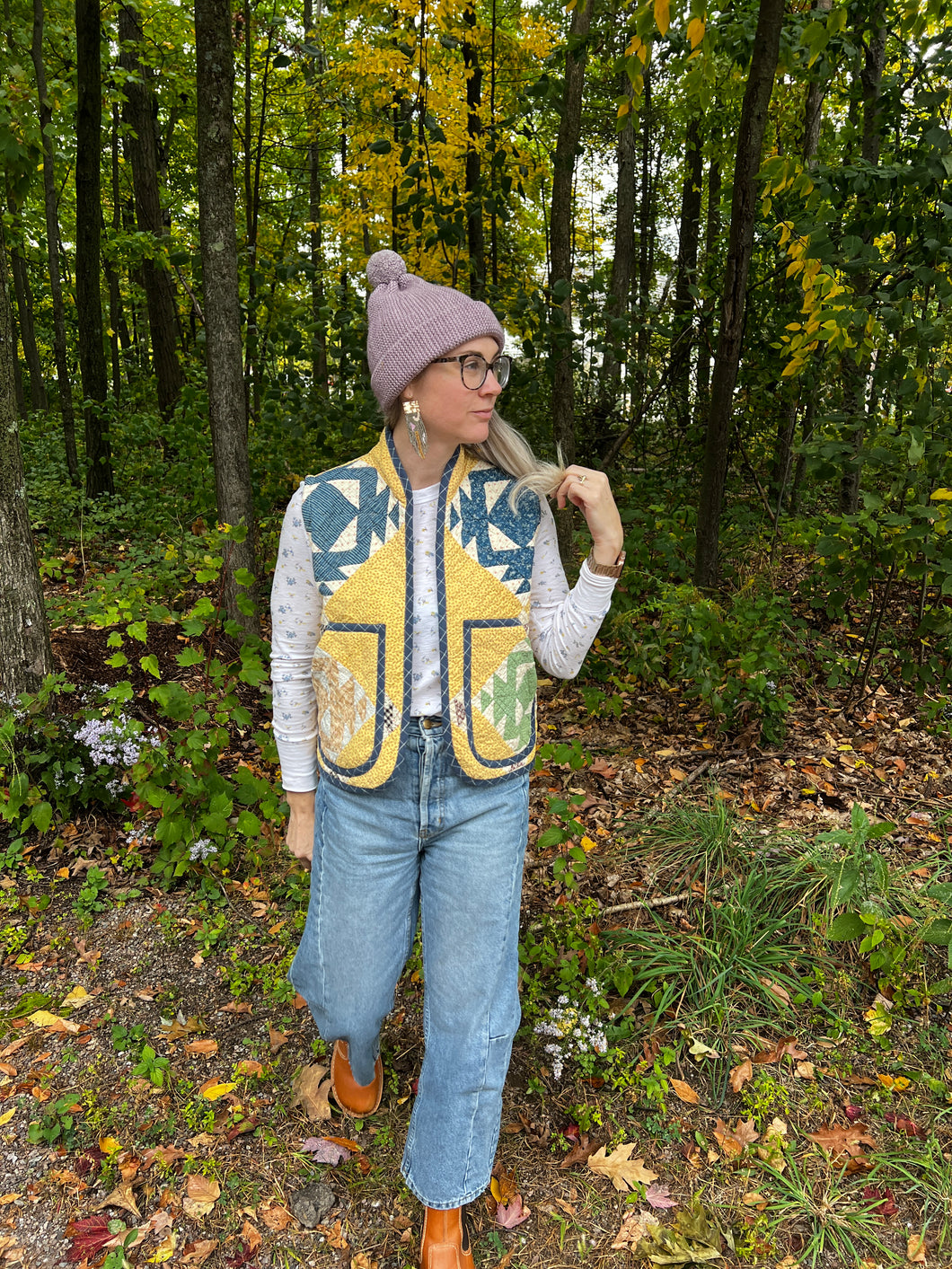 One-of-a-Kind: Mother's Choice Quilt Vest (XS-M)