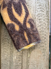 Load image into Gallery viewer, One-of-a-Kind: Chocolate Floral Ukrainian Blanket Flora Jacket (M)
