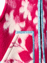 Load image into Gallery viewer, One-of-a-Kind: Berry Floral Ukrainian Blanket Vest (XS-M)
